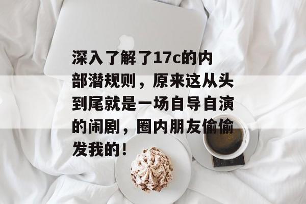 深入了解了17c的内部潜规则,原来这从头到尾就是一场自导自演的闹剧,圈内朋友偷偷发我的!